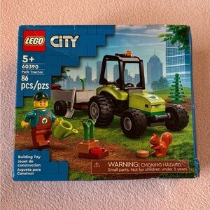 LEGO City Green Tractor with Trailer and Minifigure